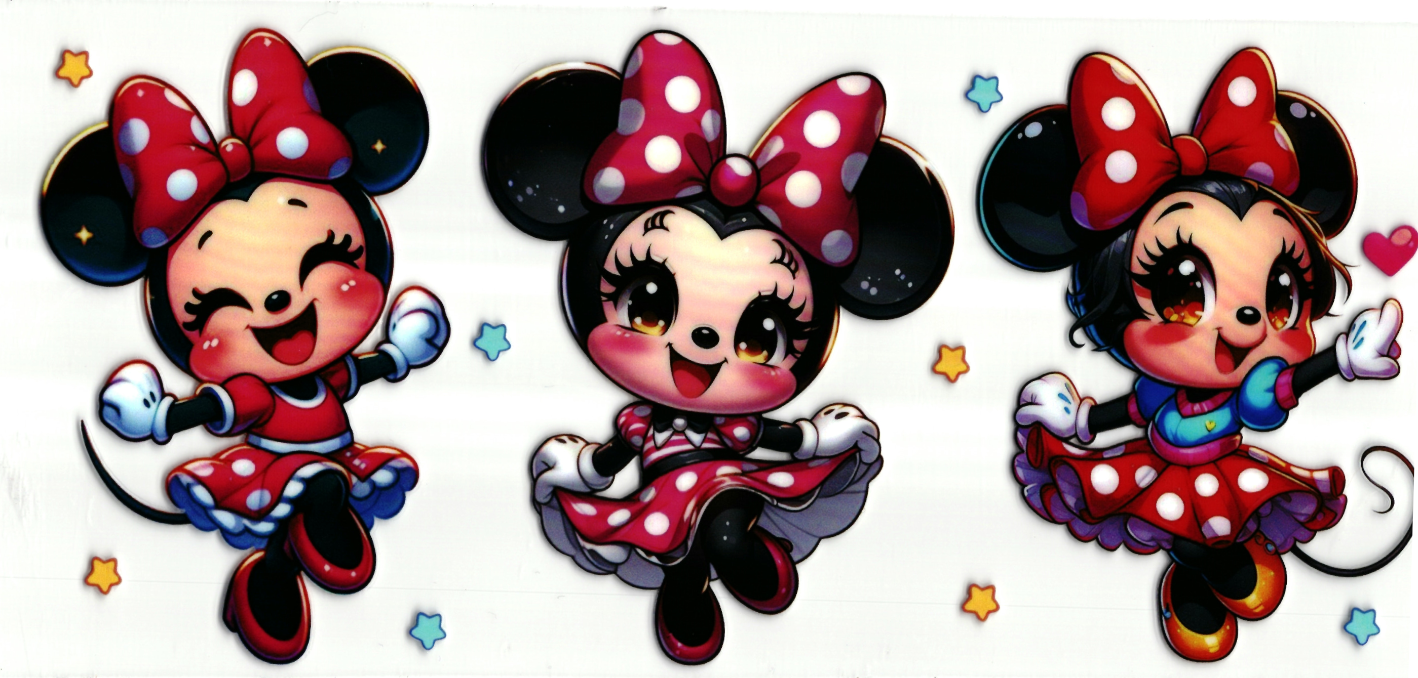 UV DTF cup wrap sticker Minnie Mouse