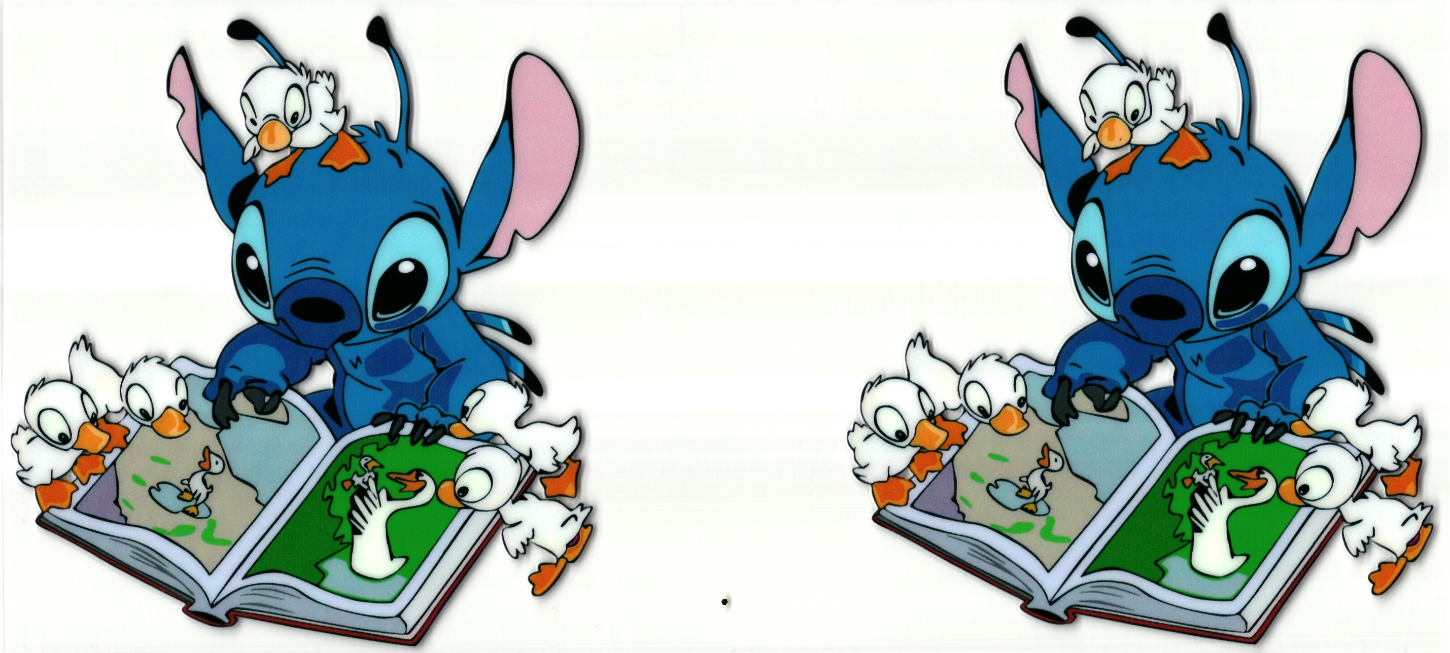 UV DTF cup sticker Angel & Stitch