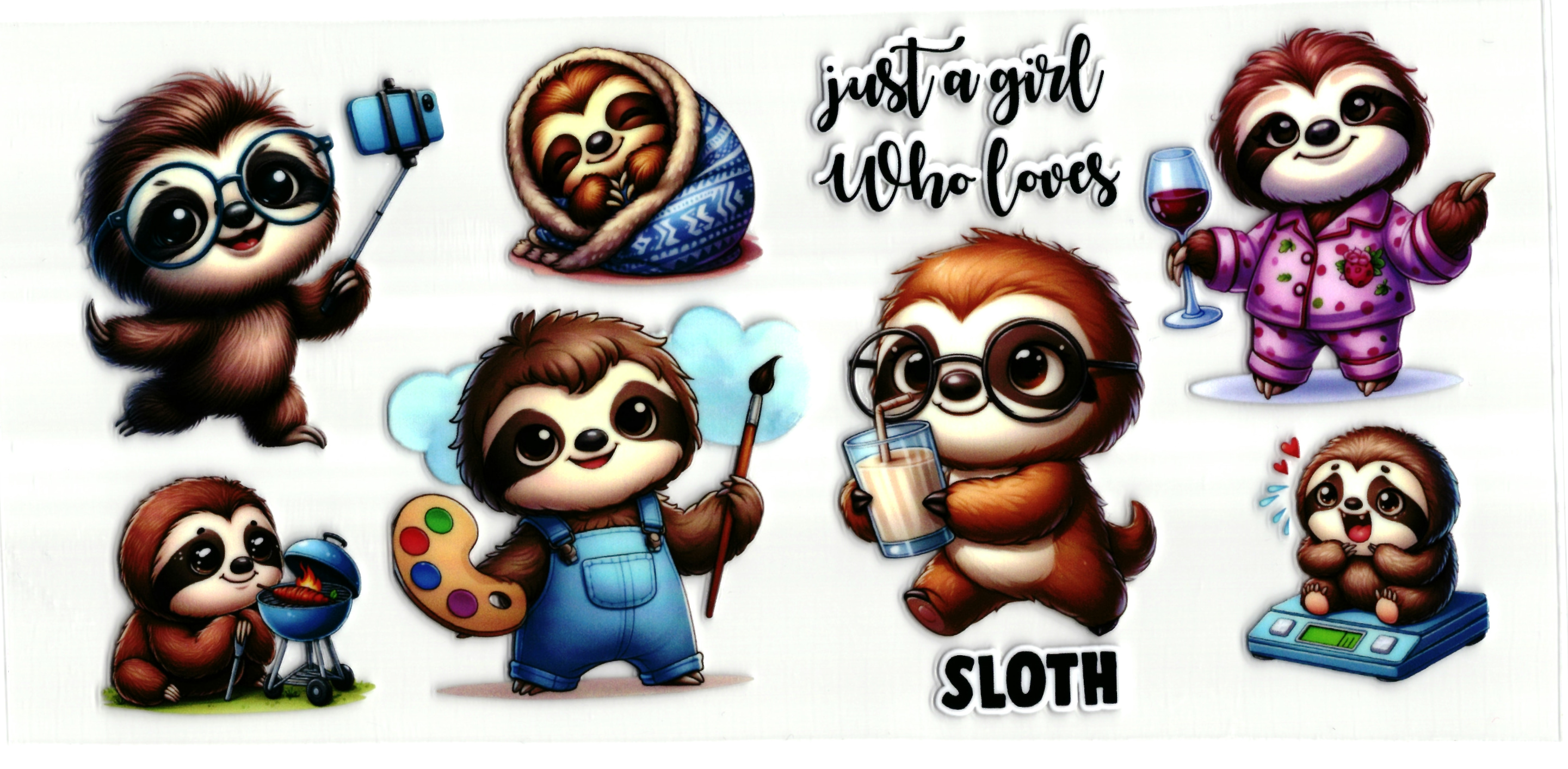 UV DTF cup wrap sticker luiaard
