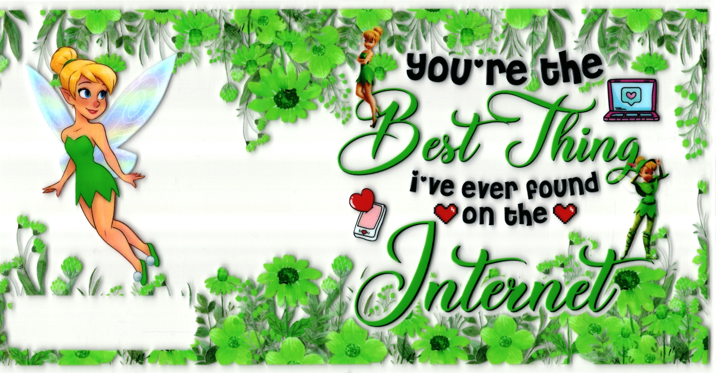 UV DTF cup sticker Tinkerbell