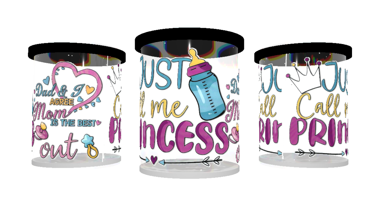 UV DTF cup sticker mama - papa