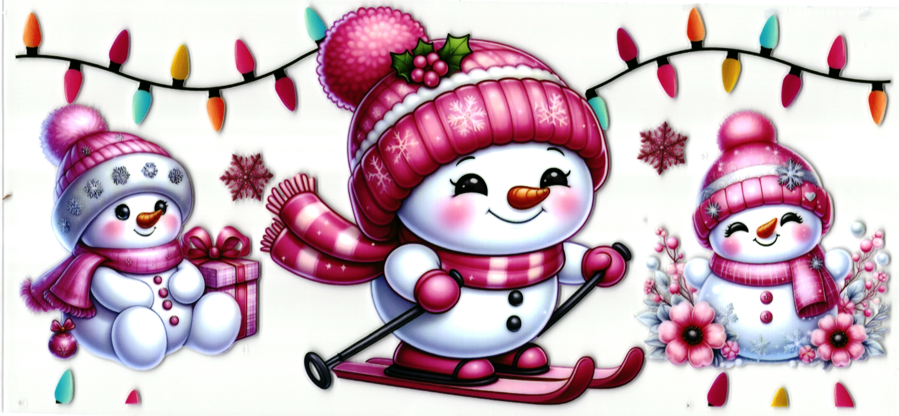 UV DTF cup wrap sticker sneeuwpop