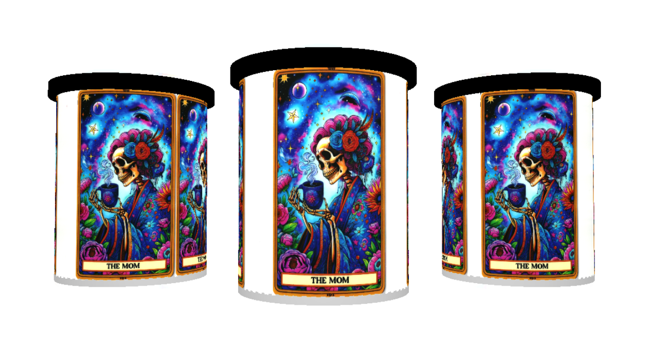 UV DTF cup wrap mom - skelet