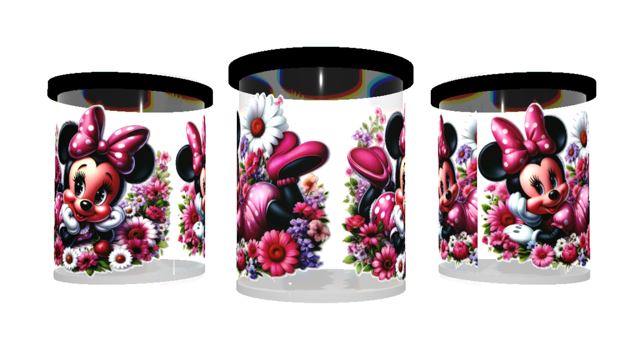 UV DTF cup wrap sticker Minnie Mouse