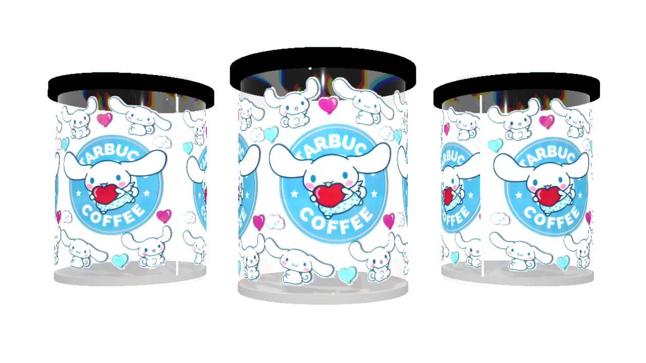 UV DTF cup wrap konijntje-starbucks