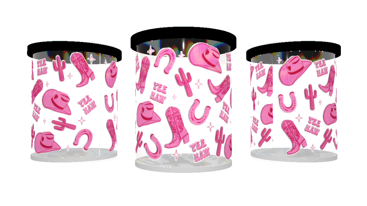 UV DTF cup sticker cowboy