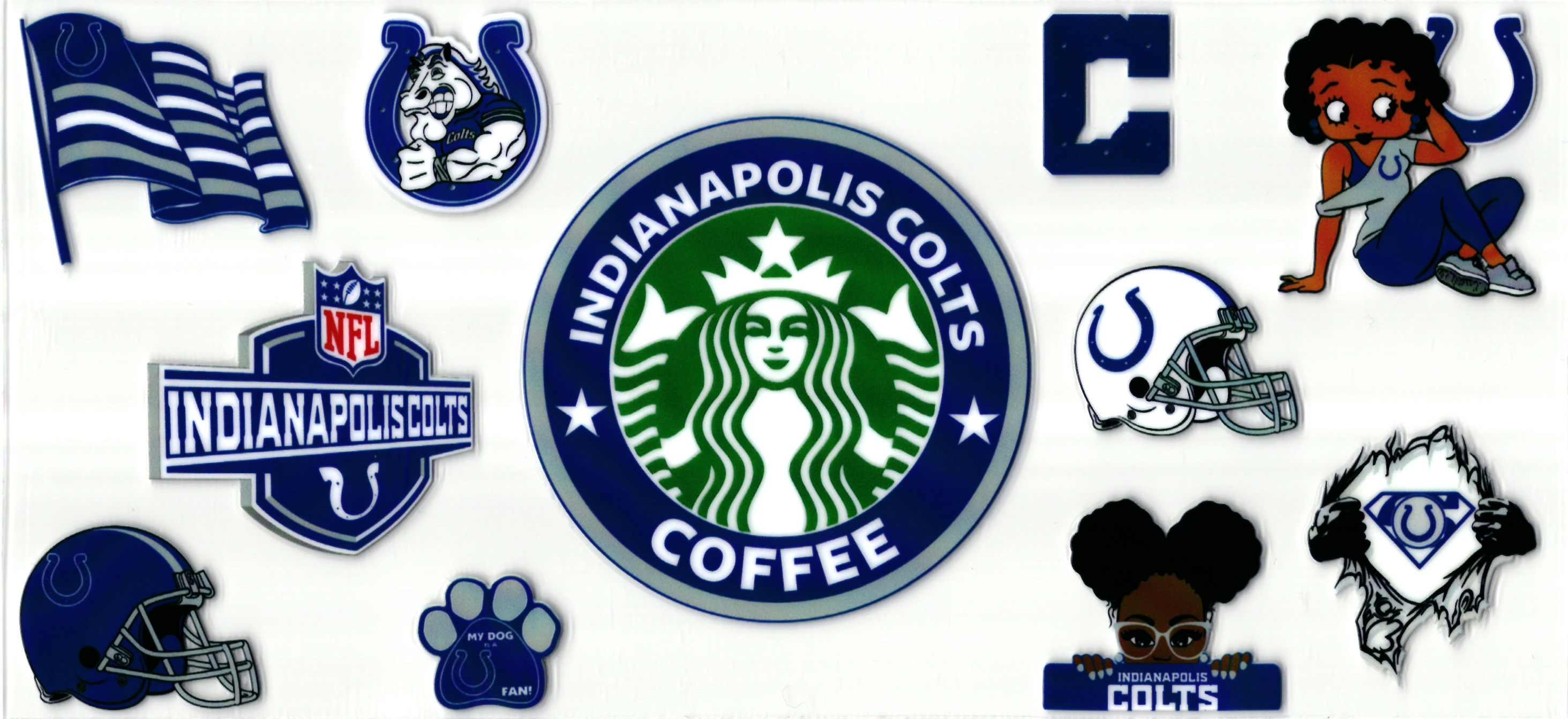 UV DTF cup sticker Starbucks-Betty Boop