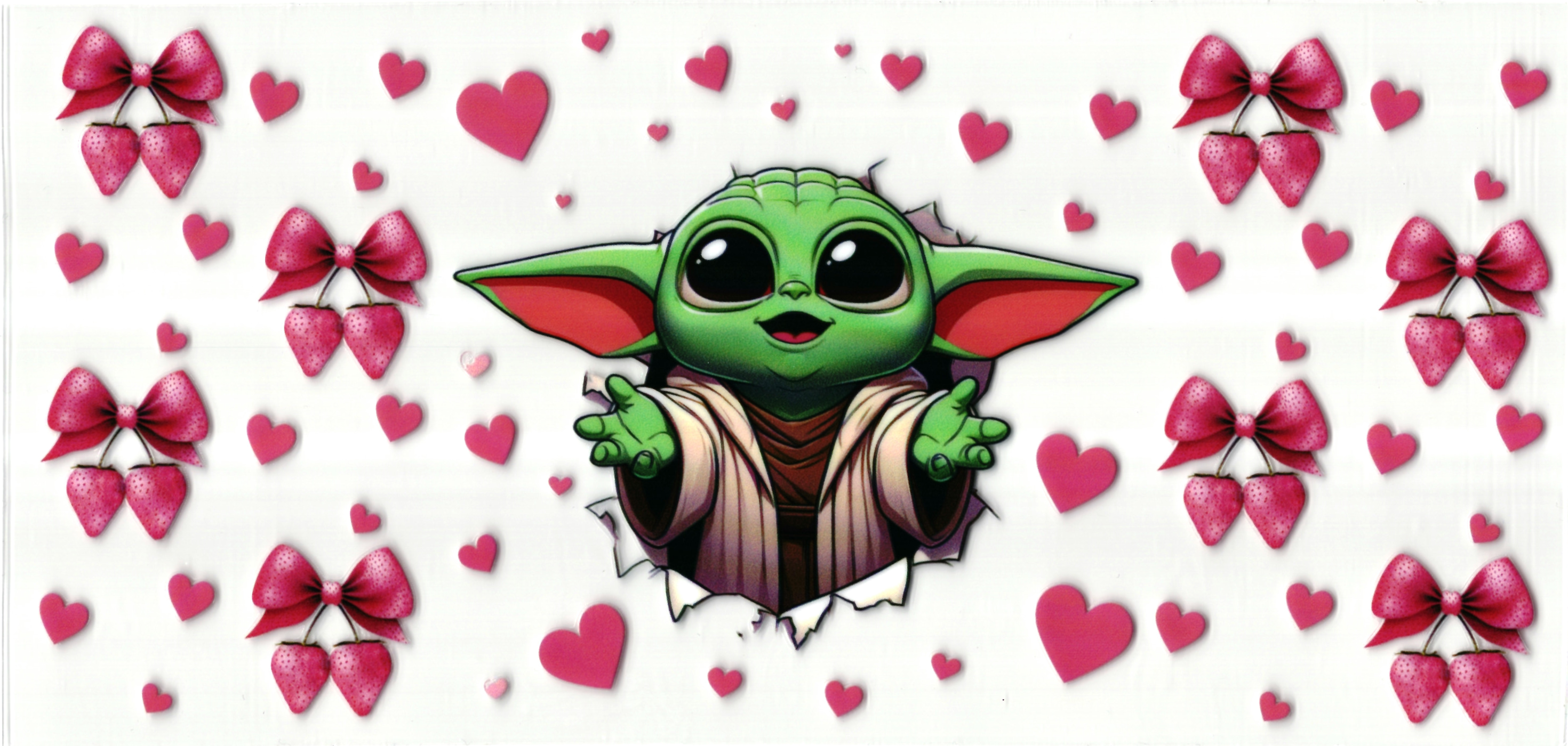 UV DTF cup sticker Yoda - Starwars