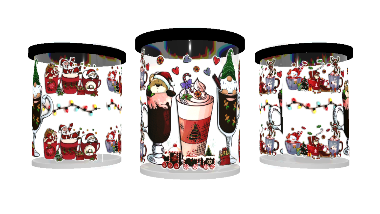 UV DTF cup sticker kerst - gnoom