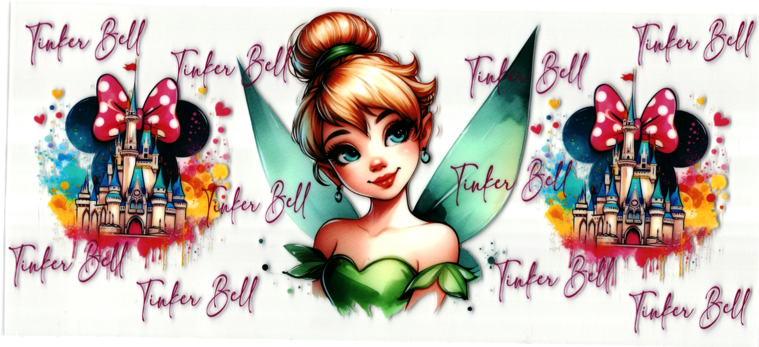 UV DTF cup sticker Tinkerbell