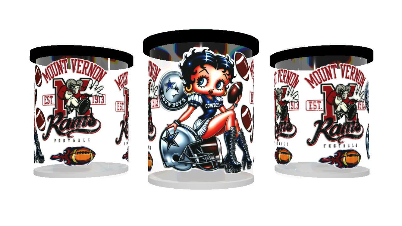 UV DTF cup sticker Betty Boop