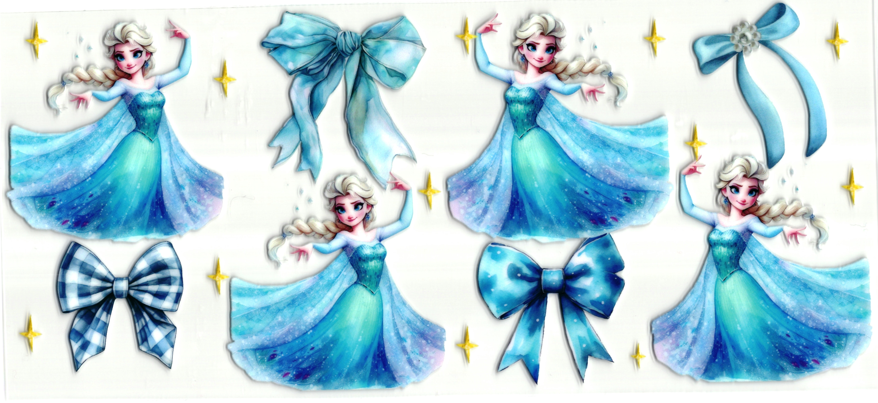 UV DTF cup sticker Frozen - Elsa