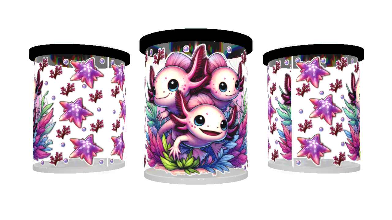 UV DTF cup sticker zeester-vissen