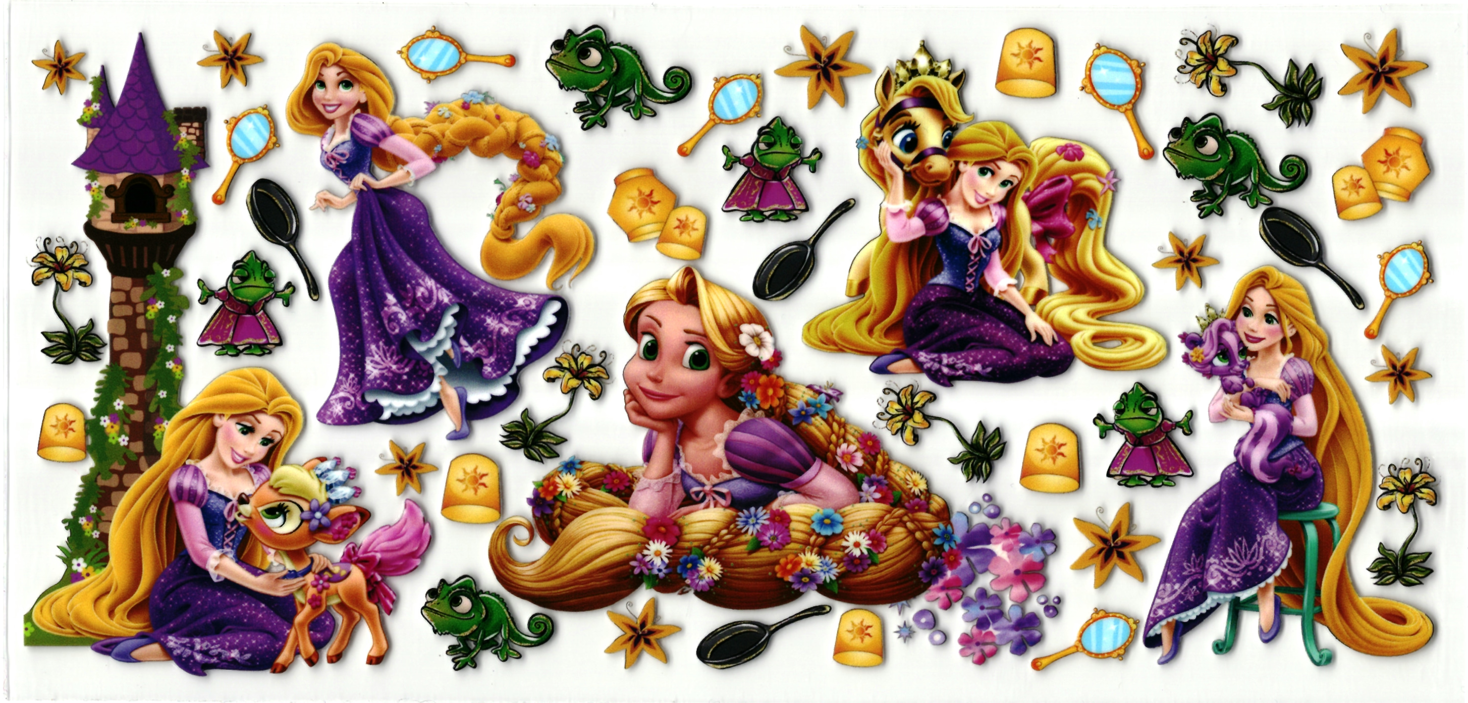 UV DTF cup sticker prinsessen