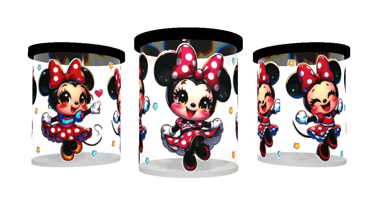 UV DTF cup wrap sticker Minnie Mouse