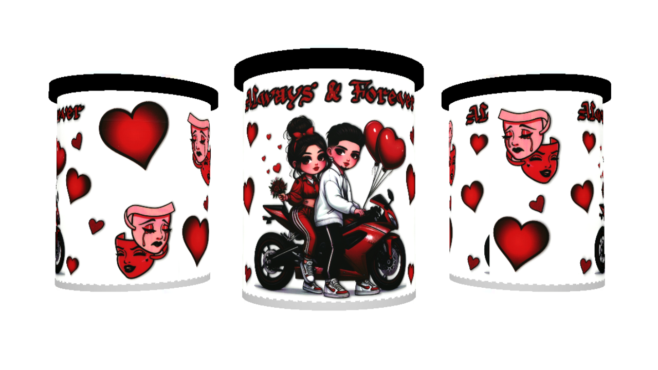 UV DTF cup sticker kerst - stitch