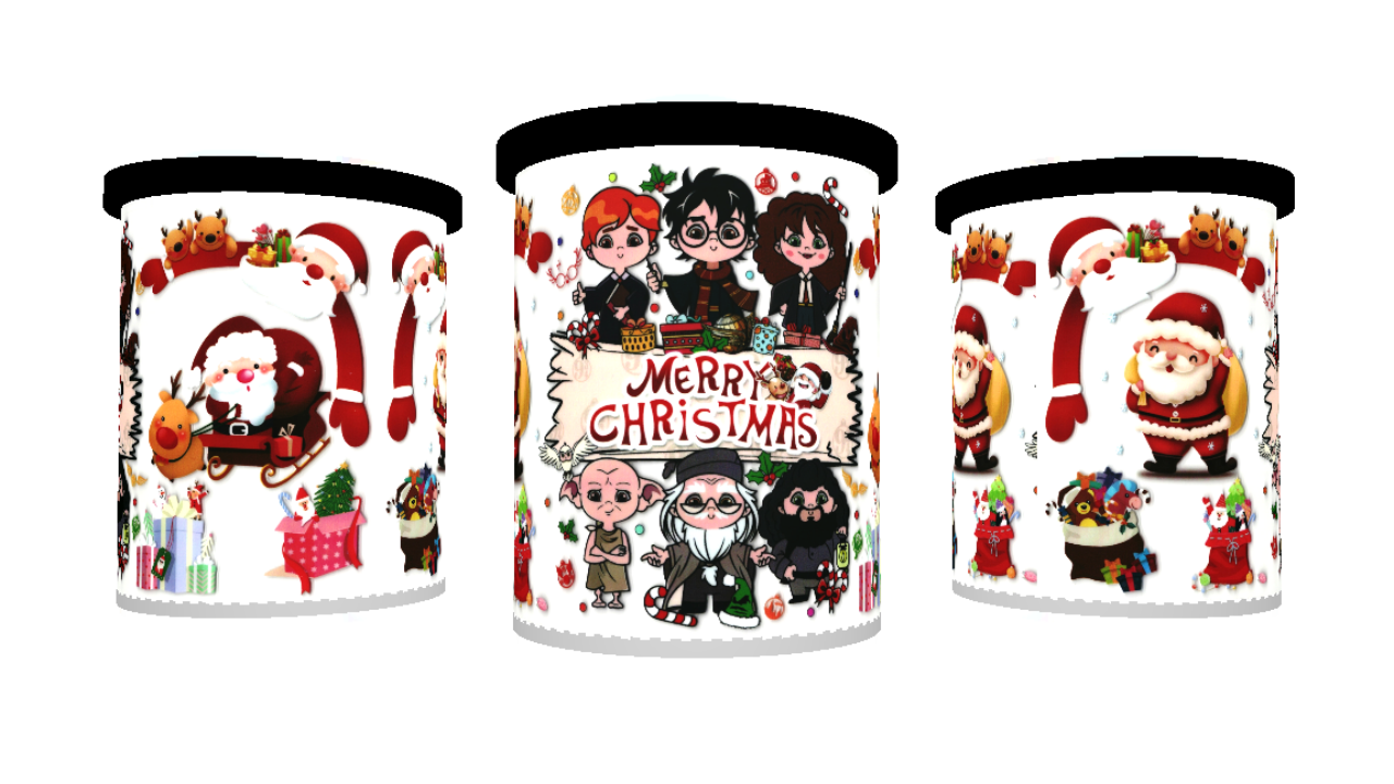 UV DTF cup sticker Harry Potter - kerst