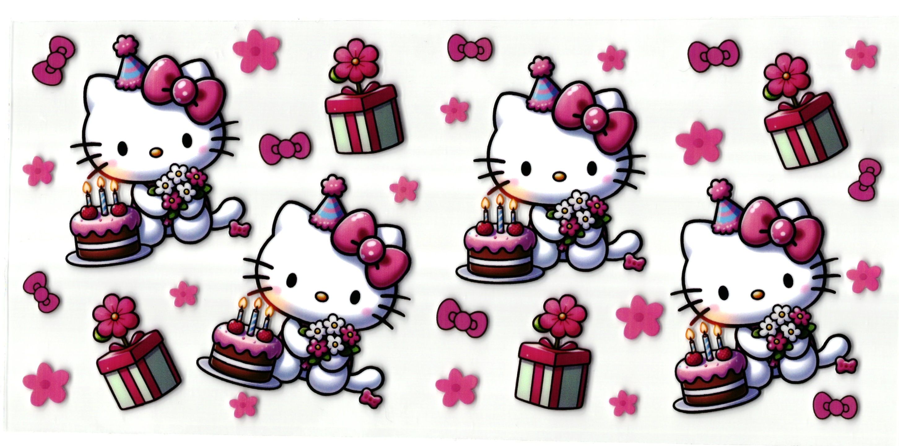 UV DTF cup sticker Hello Kitty