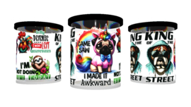 UV DTF cup stickers beestjes