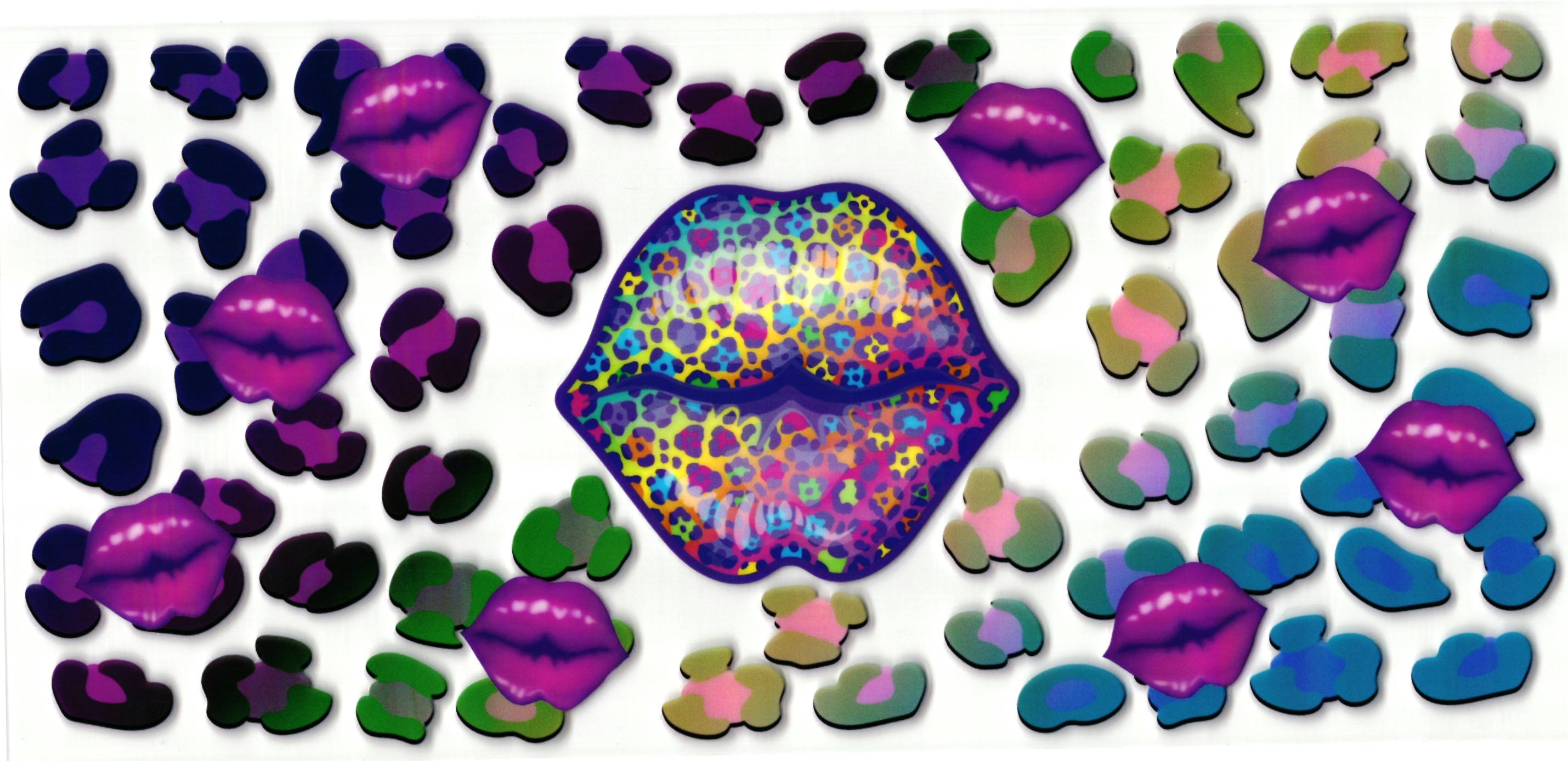 UV DTF sticker lippen