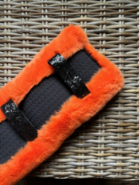 Harnesspad budget fur orange | mini
