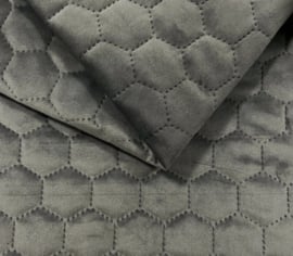 Chin pad honeycomb velvet grey