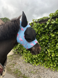 Lycra flymask flamingo