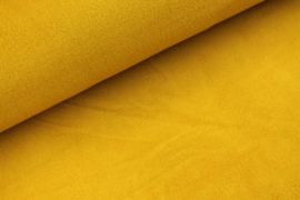 Double fleece deken mustard