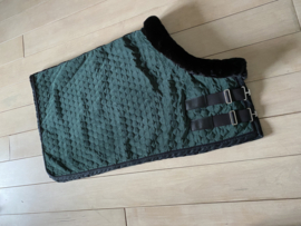 Showblanket velvet honeycomb dark green