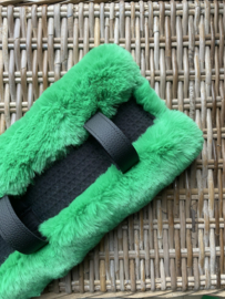 Harnesspad luxury grass green fur