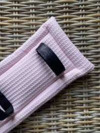 Longeeronderlegger 100% katoen licht roze