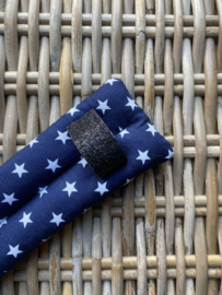 Neusbeen onderlegger stars dark blue