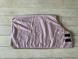 Double fleece blanket light old rose x taupe