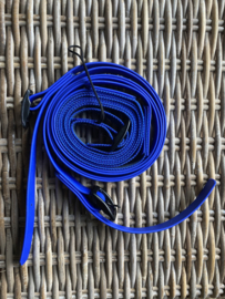 Leidsels half biothane/half anti slip Royal blue 4m