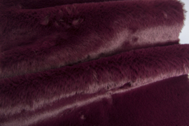 Brushboots luxury fur aubergine