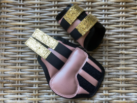 Mesh boots oud roze