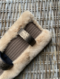 Longeeronderlegger budget fur light brown