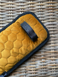 Lungingpad honeycomb velvet mustard