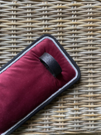 Tuigonderlegger velvet bordeaux
