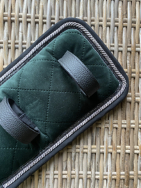 Tuigonderlegger diamond velvet donker groen