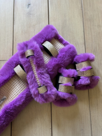 Complete set luxury fur purple