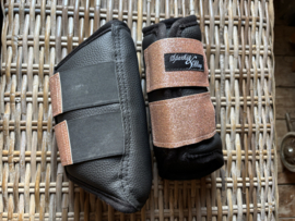 Meshboots zwart/rose gold | cob