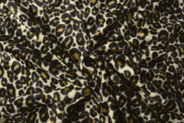 Neusbeen onderlegger velboa leopard beige