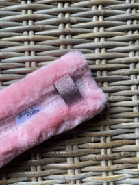 Kopstuk onderlegger budget fur light pink
