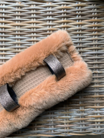 Longeeronderlegger luxury fur camel