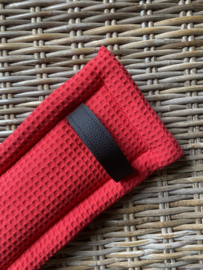 Harnesspad 100% cotton red | cob 90x16 cm