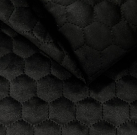 Headpiece pad honeycomb velvet black