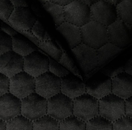 Neusbeen onderlegger honeycomb velvet black