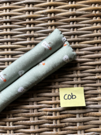 Chin pad snowman old green | cob