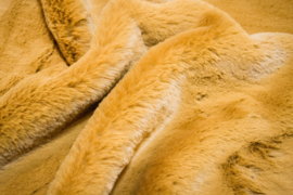 Brushboots luxury fur mustard
